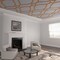 Ekena Millwork 63W x 94 12H x 14T Large Villarreal Decorative Fretwork Wood Ceiling Panels, Cherry CELW63X95X0250VILCH - alternate 1